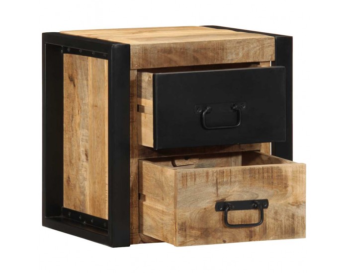 Sonata H Нощни шкафове 2 бр. 40x35x40 cm Масивна груба дървесина Манго