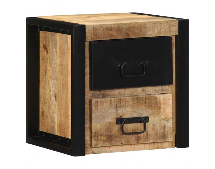 Sonata H Нощни шкафове 2 бр. 40x35x40 cm Масивна груба дървесина Манго