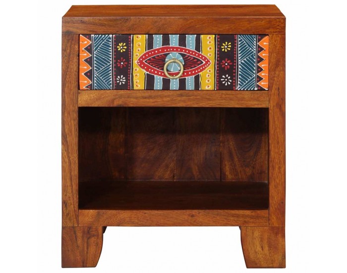 Sonata H Нощно шкафче 40x35x45 cm масивна дървесина акация