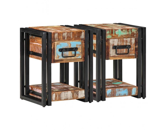 Sonata H Нощен шкаф с чекмедже 2 pcs Многоцветен 30 x 30 x 40 cm