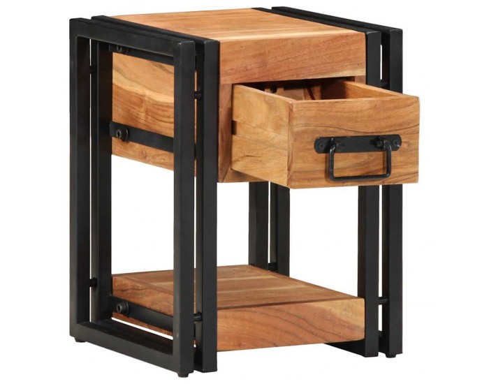 Sonata H Нощен шкаф 2 pcs Кафяво 30 x 30 x 40 cm Акациево дърво масив