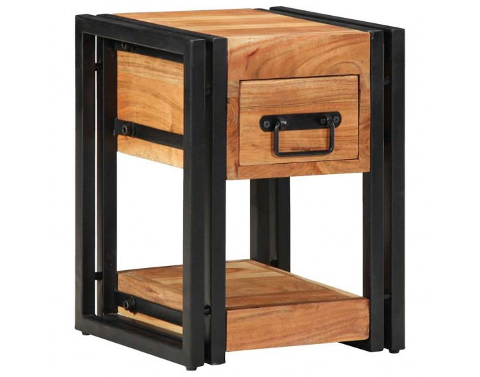 Sonata H Нощен шкаф 2 pcs Кафяво 30 x 30 x 40 cm Акациево дърво масив