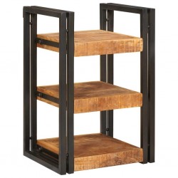 Sonata H Нощно шкафче Кафяв и черен Солидно мангово дърво - Нощни шкафчета