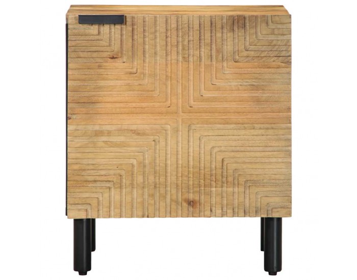 Sonata H Нощно шкафче Кафяво 40x33x46 cm Масивна дървесина Манго