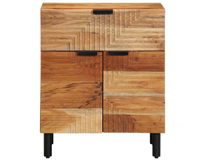 Sonata H Нощен шкаф Кафяво 50 x 33 x 60 см Акациево дърво масив