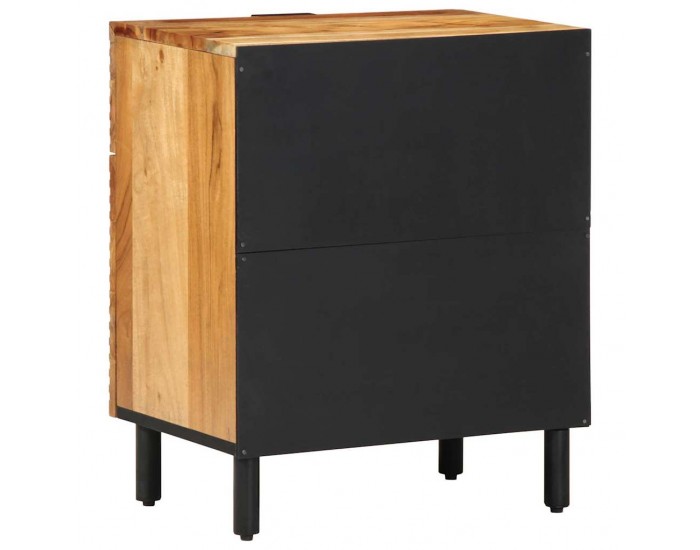 Sonata H Нощен шкаф Кафяво 50 x 33 x 60 см Акациево дърво масив