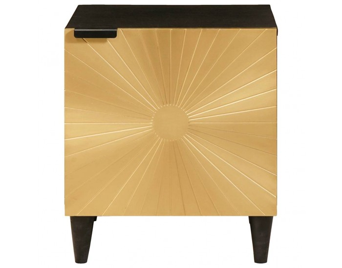 Sonata H Нощно шкафче 2 pcs Черен и златен 40 x 33.5 x 46 см