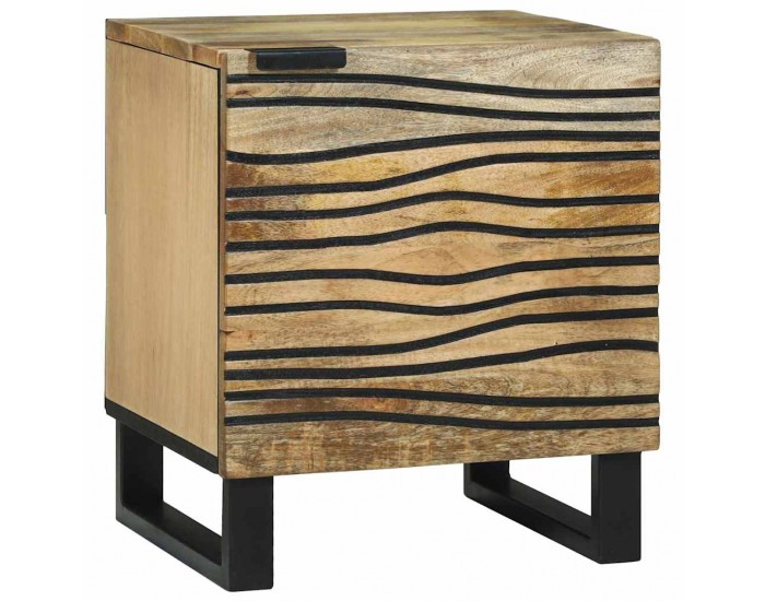 Sonata H Нощен шкаф 2 pcs Кафяво 40 x 33 x 46 см мангово дърво масив