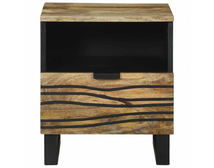 Sonata H Нощен шкаф Кафяво 40 x 33 x 46 см мангово дърво масив