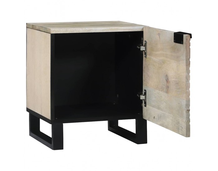 Sonata H Нощни маси Естествен 40 x 33 x 46 см мангово дърво масив