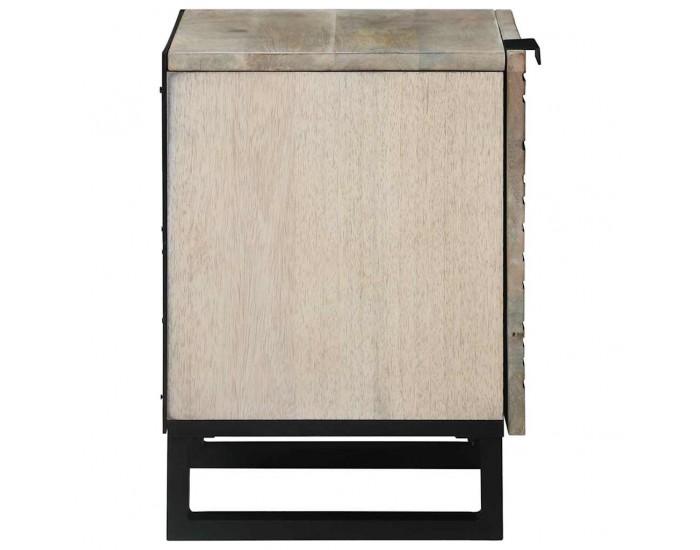 Sonata H Нощни маси Естествен 40 x 33 x 46 см мангово дърво масив