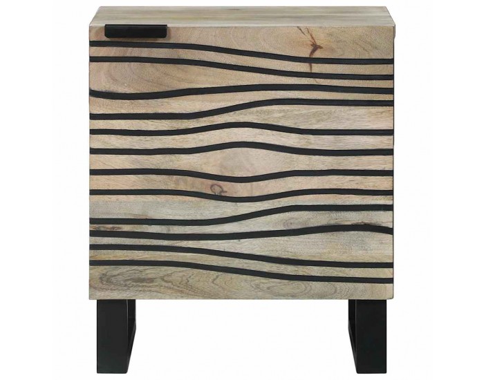 Sonata H Нощни маси Естествен 40 x 33 x 46 см мангово дърво масив