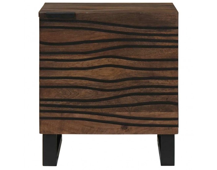 Sonata H Нощен шкаф 2 pcs Орех 40 x 33 x 46 см мангово дърво масив
