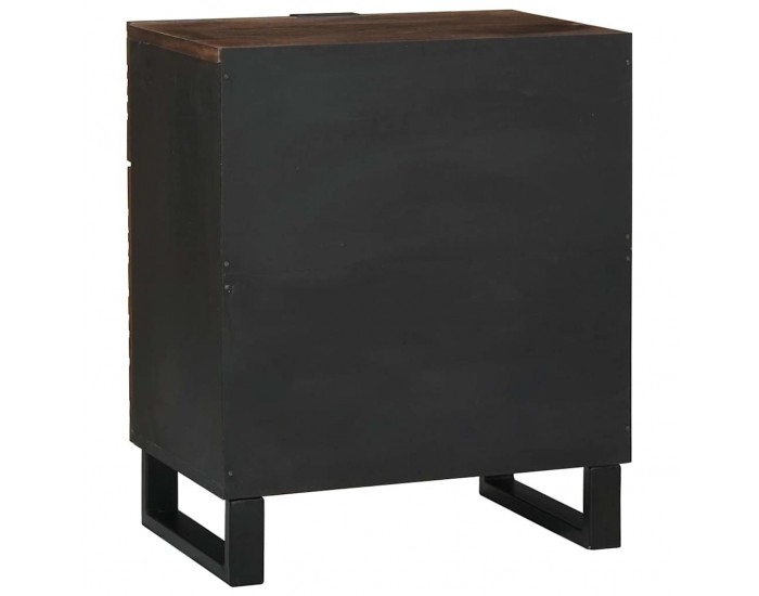 Sonata H Нощен шкаф с чекмедже Орех 50 x 33 x 60 см мангово дърво масив