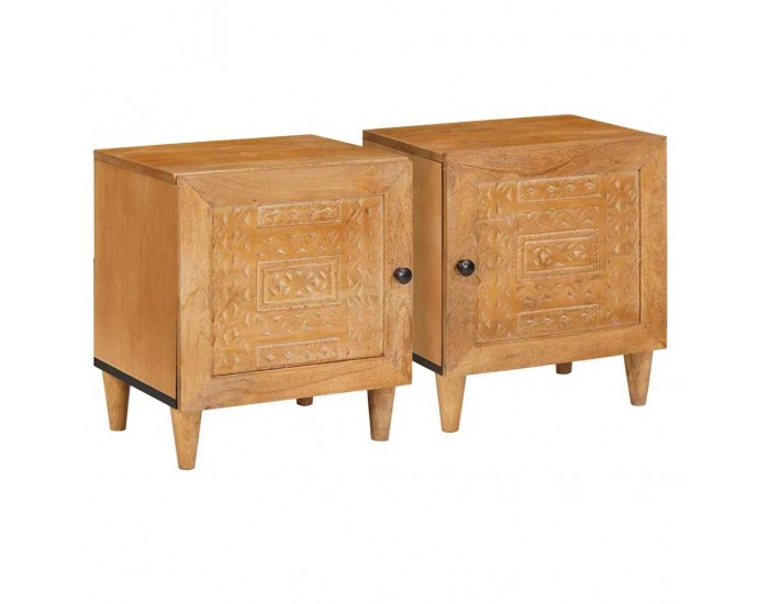 Sonata H Нощно шкафче 2 pcs Светлокафяво 40 x 33 x 46 см