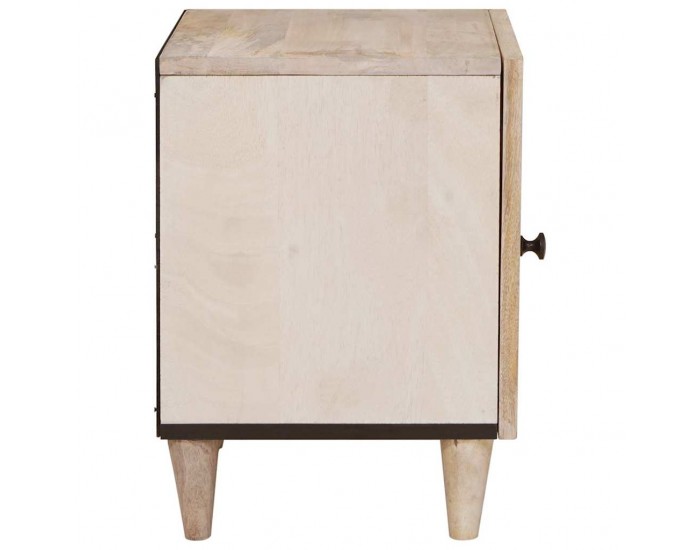 Sonata H Нощно шкафче Бежово 40 x 33 x 46 см мангово дърво масив