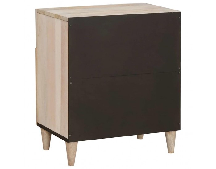 Sonata H Нощно шкафче с врата Бежово 50 x 33 x 60 см мангово дърво масив