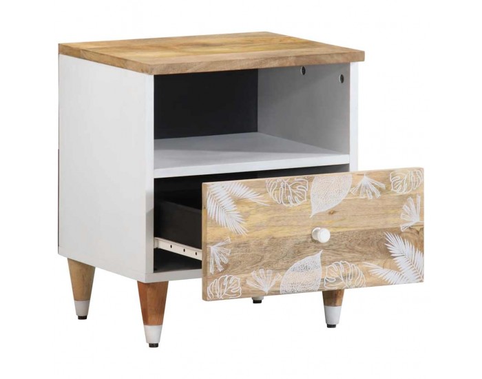 Sonata H Нощни шкафчета, 2 бр, 40x33x46 см, манго масив