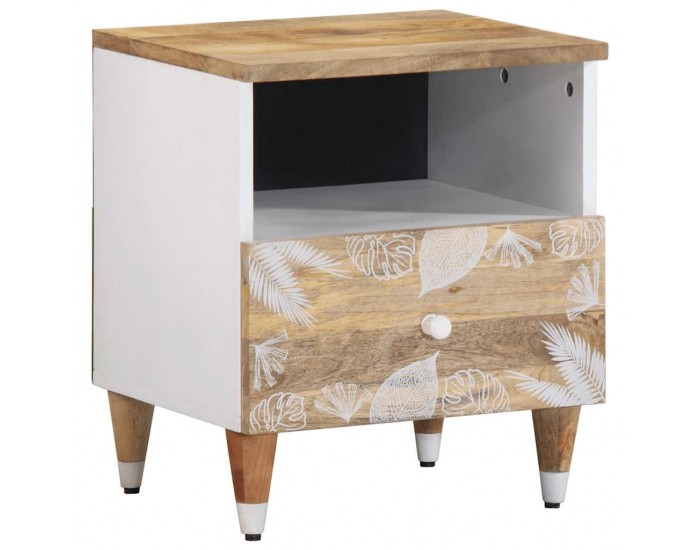 Sonata H Нощни шкафчета, 2 бр, 40x33x46 см, манго масив