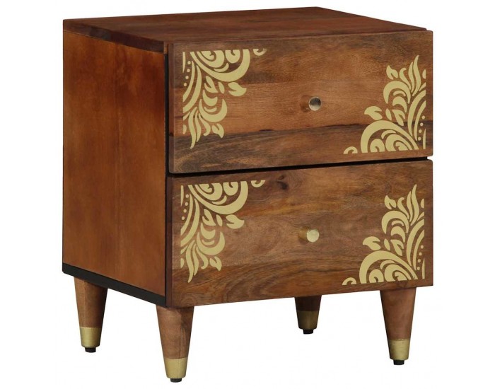 Sonata H Нощен шкаф Меденокафяво 40 x 33 x 46 см мангово дърво масив