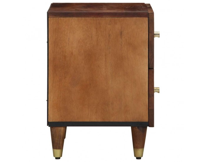 Sonata H Нощен шкаф Меденокафяво 40 x 33 x 46 см мангово дърво масив