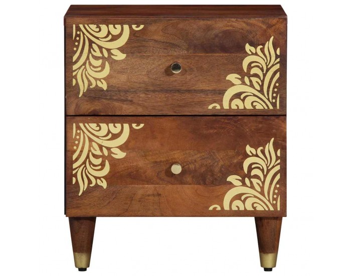 Sonata H Нощен шкаф Меденокафяво 40 x 33 x 46 см мангово дърво масив