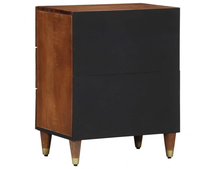 Sonata H Нощен шкаф Меденокафяво 50 x 33 x 62 см мангово дърво масив