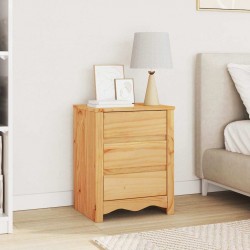 Sonata H Нощен шкаф Drammen Дъб 45 x 35 x 56 см Борово дърво масив - Нощни шкафчета