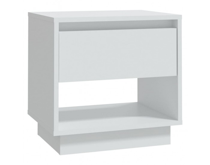 Sonata H Нощно шкафче, бяло, 45x34x44 см, инженерно дърво