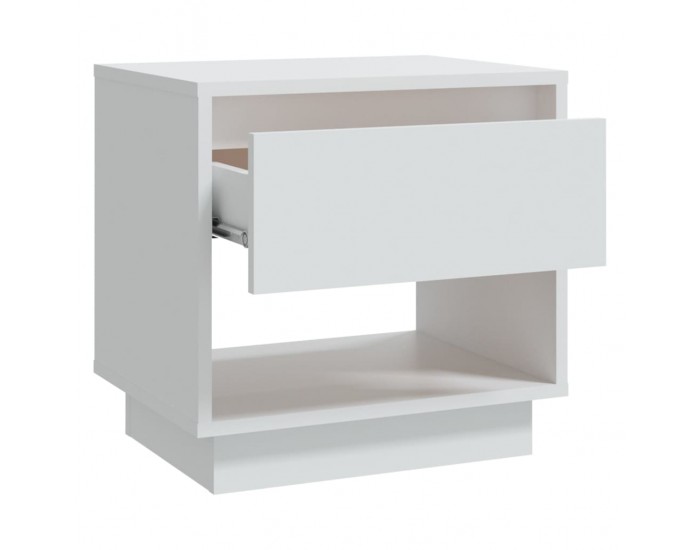 Sonata H Нощно шкафче, бяло, 45x34x44 см, инженерно дърво