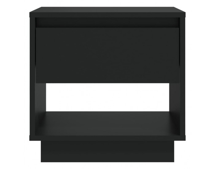 Sonata H Нощно шкафче, черно, 45x34x44 см, инженерно дърво