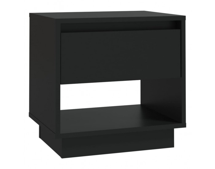 Sonata H Нощни шкафчета, 2 бр, черни, 45x34x44 см, инженерно дърво