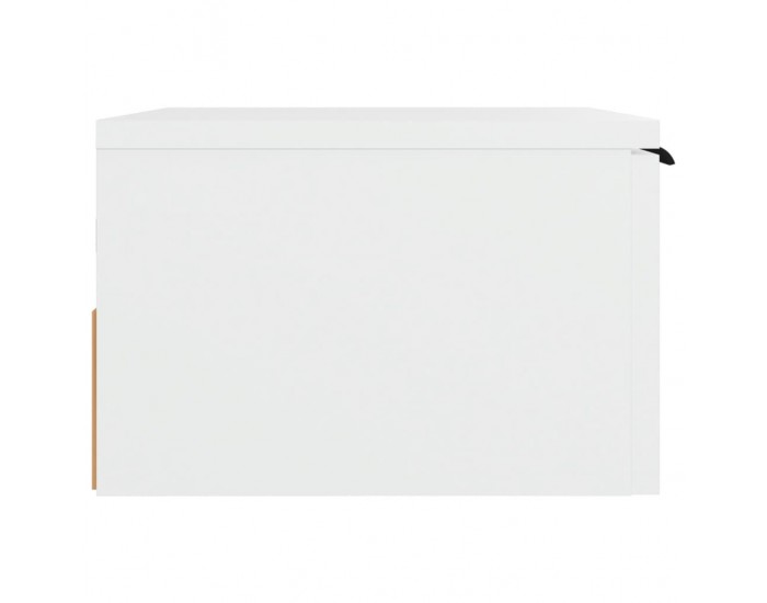 Sonata H Нощно шкафче за стенен монтаж, бяло, 34x30x20 см