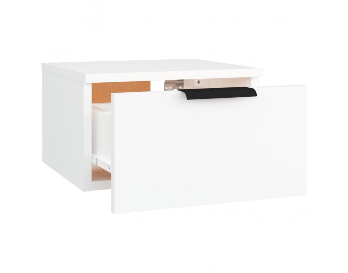 Sonata H Нощно шкафче за стенен монтаж, бяло, 34x30x20 см