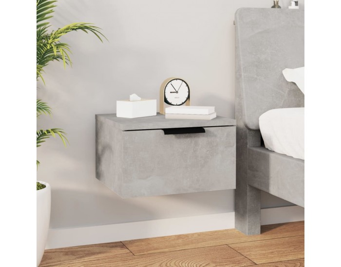 Sonata H Нощно шкафче за стенен монтаж, бяло, 34x30x20 см