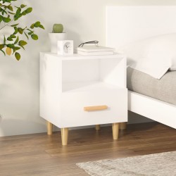 Sonata H Нощно шкафче, бяло, 40x35x47 см - Спалня