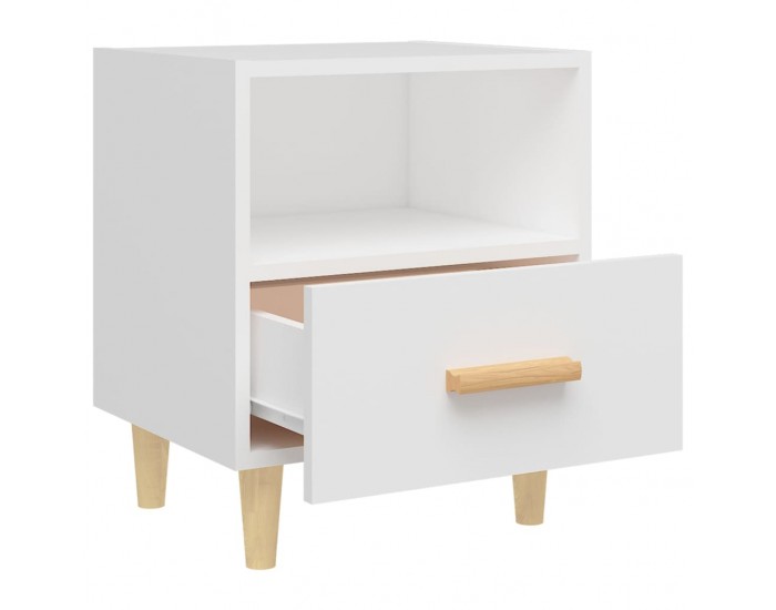 Sonata H Нощно шкафче, бяло, 40x35x47 см