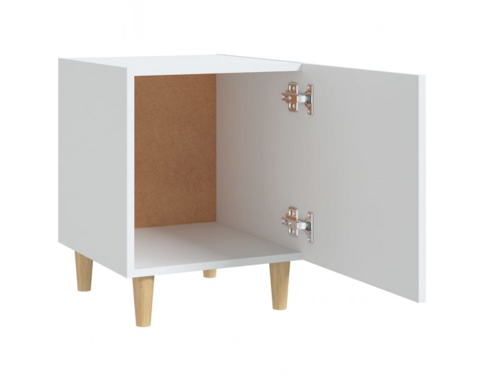 Sonata H Нощно шкафче, бяло, инженерно дърво