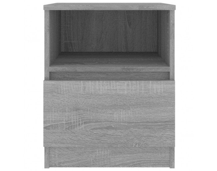 Sonata H Нощно шкафче, сив сонома, 40x40x50 см, инженерно дърво