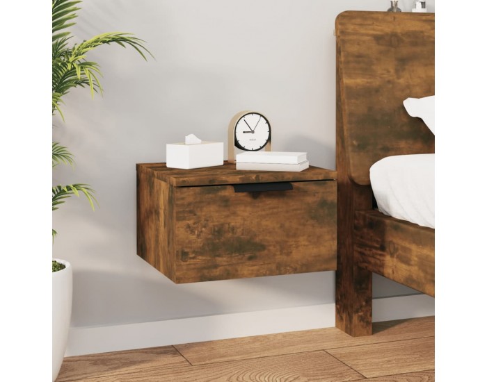 Sonata H Нощно шкафче за стенен монтаж, опушен дъб, 34x30x20 см