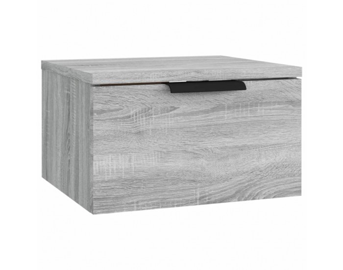 Sonata H Нощно шкафче за стенен монтаж, сив сонома, 34x30x20 см