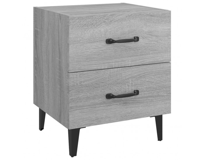 Sonata H Нощни шкафчета, 2 бр, сив сонома, 40x35x47,5 см