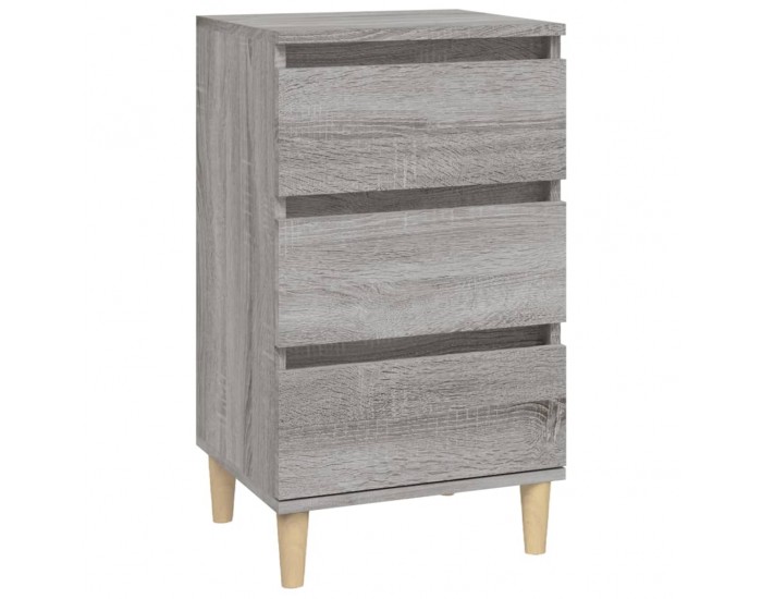 Sonata H Нощно шкафче, сив сонома, 40x35x70 см, инженерно дърво