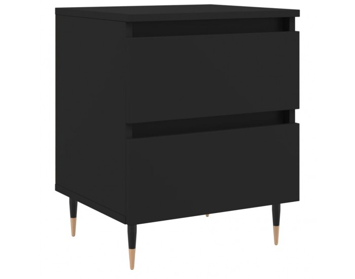 Sonata H Нощно шкафче, черно, 40x35x50 cm инженерно дърво