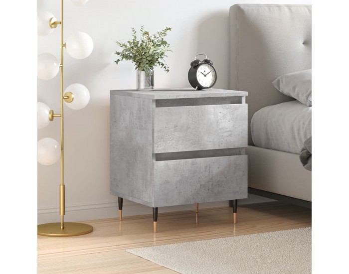 Sonata H Нощно шкафче бетонно сиво 40x35x50 см инженерно дърво