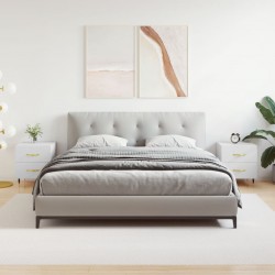 Sonata H Нощни шкафчета, 2 бр, бели, 40x35x47,5 см, инженерно дърво - Нощни шкафчета