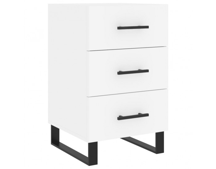 Sonata H Нощно шкафче, черно, 40x40x66 см, инженерно дърво