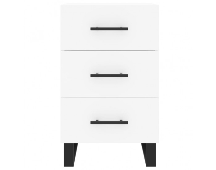 Sonata H Нощно шкафче, черно, 40x40x66 см, инженерно дърво