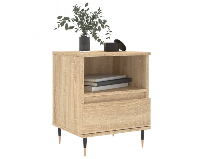 Sonata H Нощно шкафче, сонома дъб, 40x35x50 см, инженерно дърво