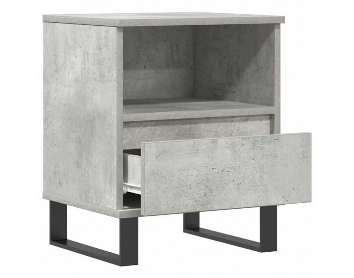 Sonata H Нощно шкафче бетонно сиво 40x35x50 см инженерно дърво